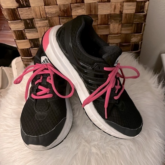 adidas Shoes - Adidas Adiprene + Black & Hot Pink Running Shoes Lace Up Sneakers Sz 7.5